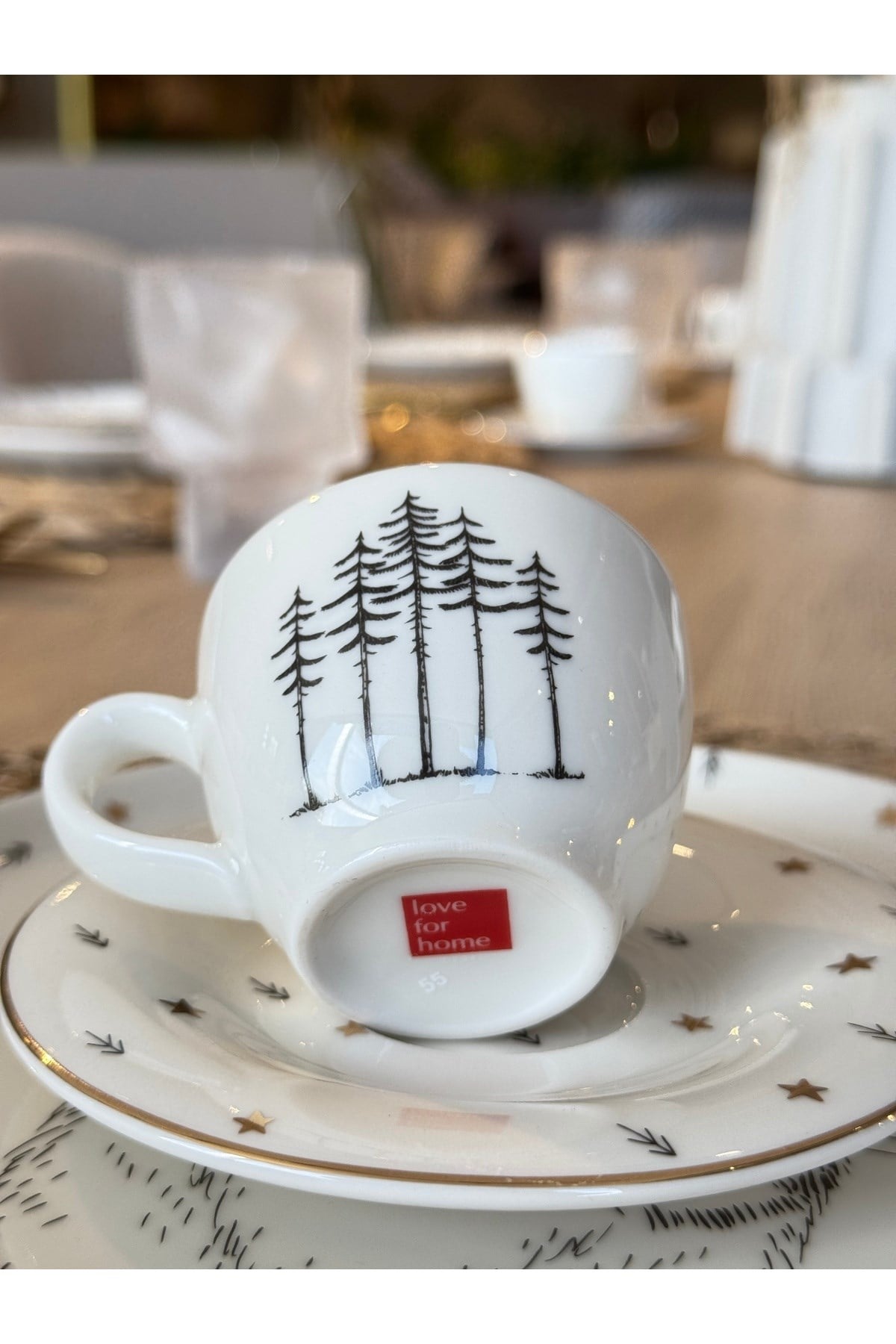 Forest 6'lı Türk Kahve Fincan Takımı