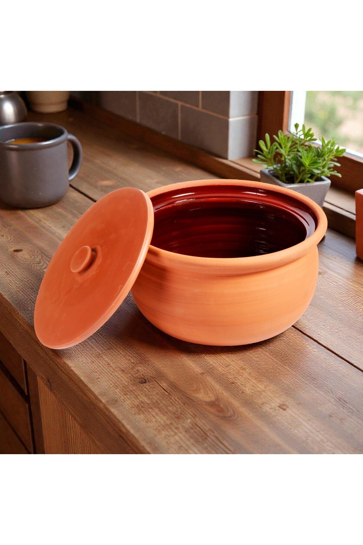 İçi Sırlı Güveç Tencere Küçük