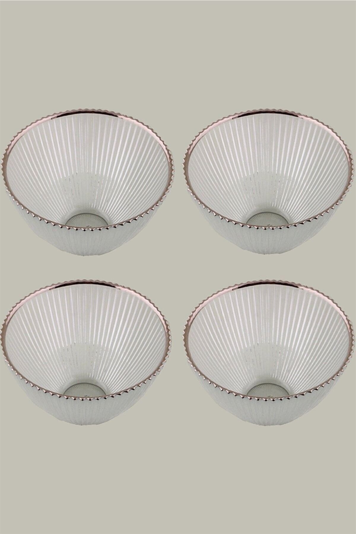 Moon 15 Cm 4’lü Gümüş Kase