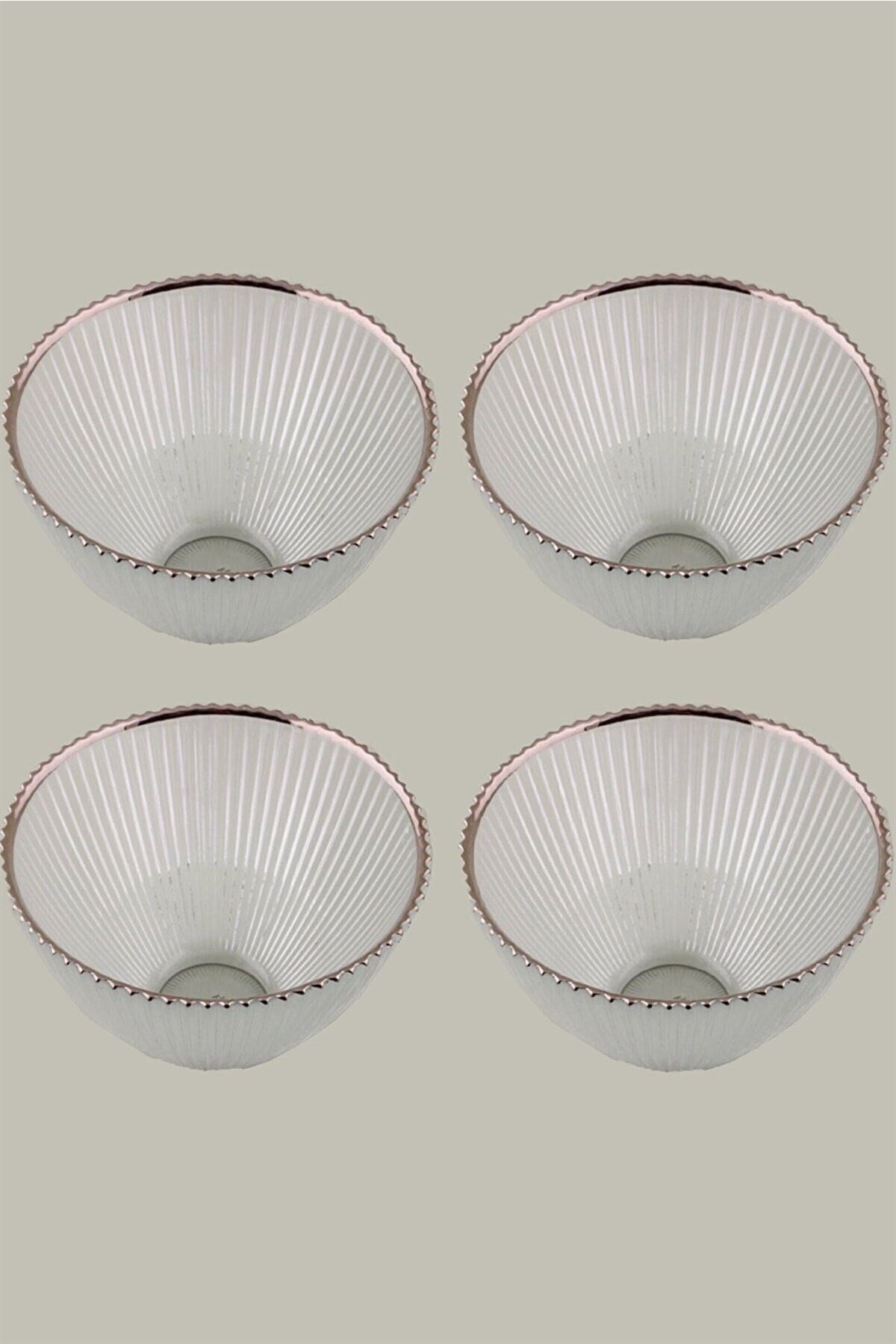 Moon 15 Cm 4’lü Gümüş Kase