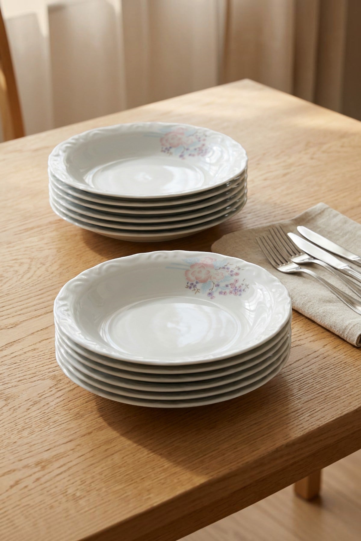 Porland Glorya 17 cm Çukur Tabak 12 Adet