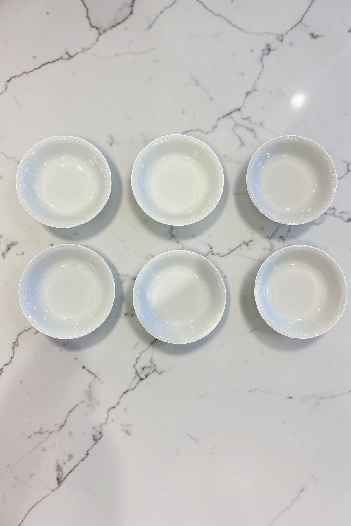 Porland Porselen Beyaz Anadolu 17 cm Çukur Yemek Tabağı 6 Adet