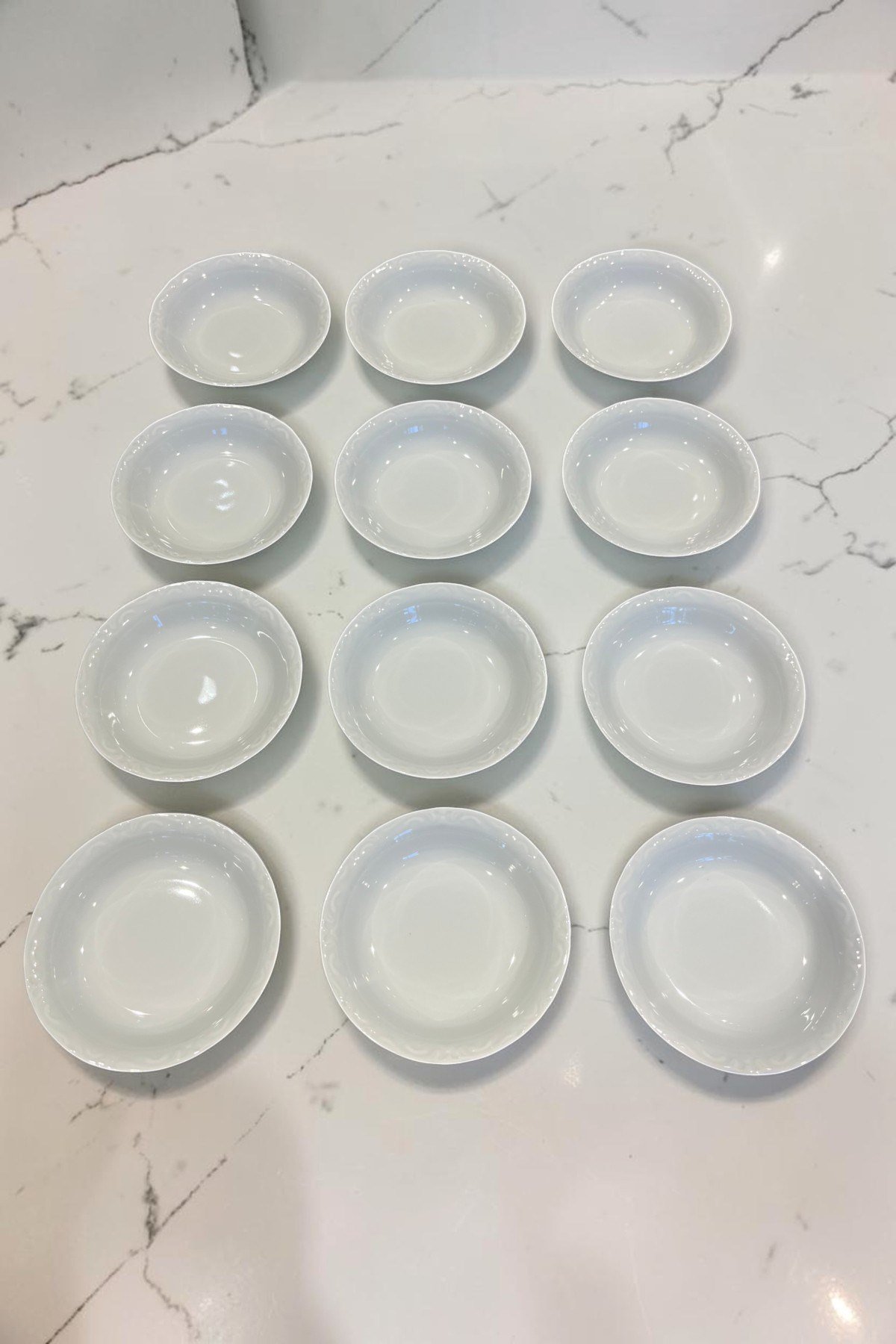 Porland Porselen Beyaz Anadolu 17 cm Çukur Yemek Tabağı 12 Adet