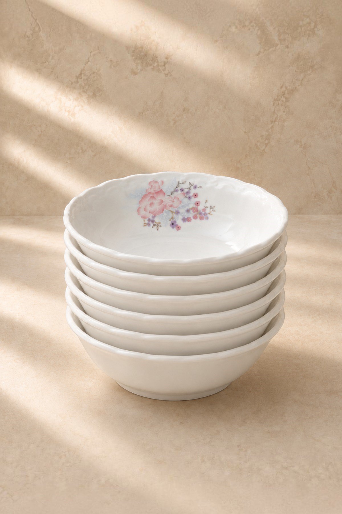 Porland Porselen Glorya  14 cm Kase 6 Adet