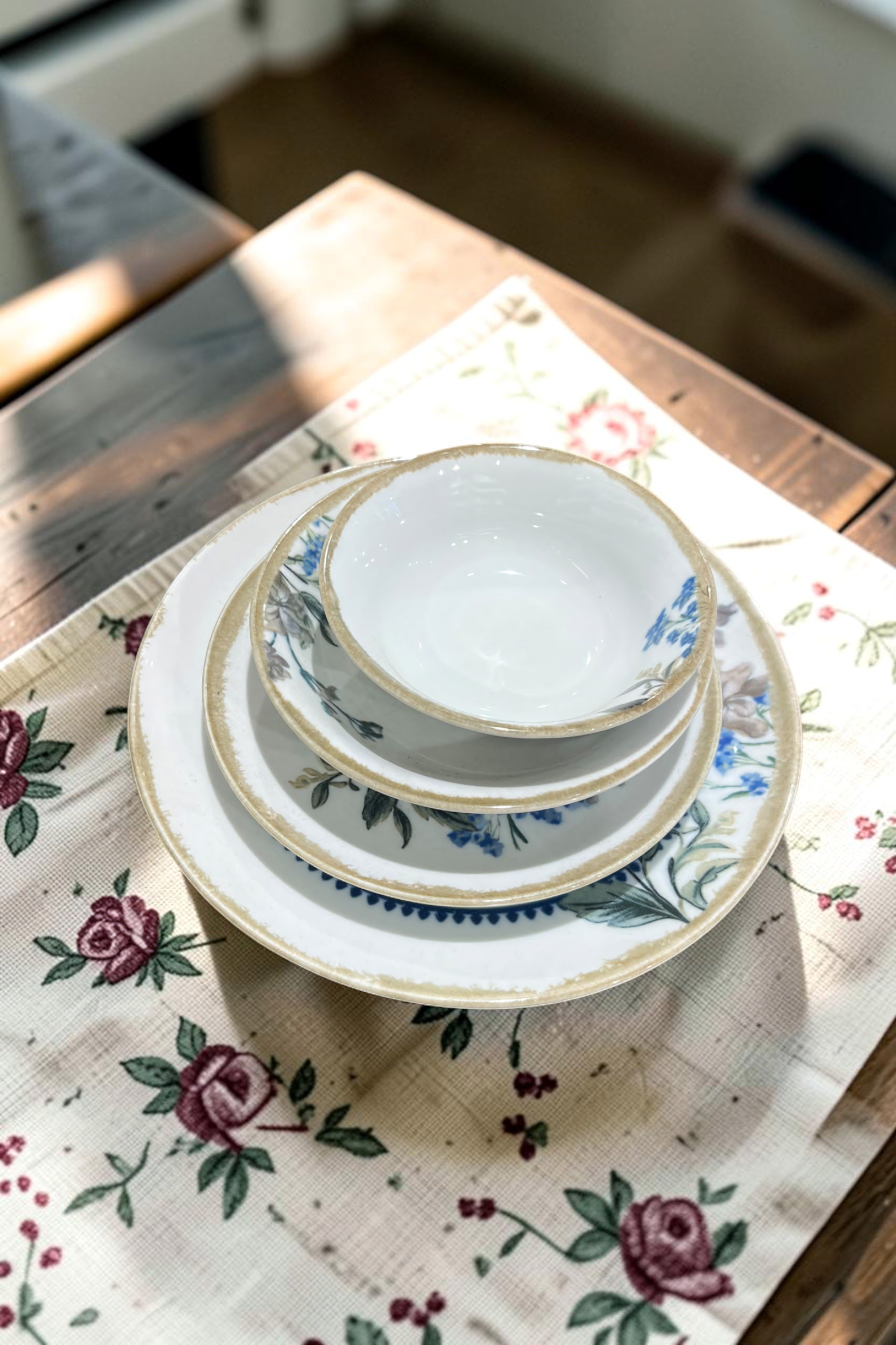 Porland Porselen Narin 24 Parça 6 Kişilik Yemek Takımı