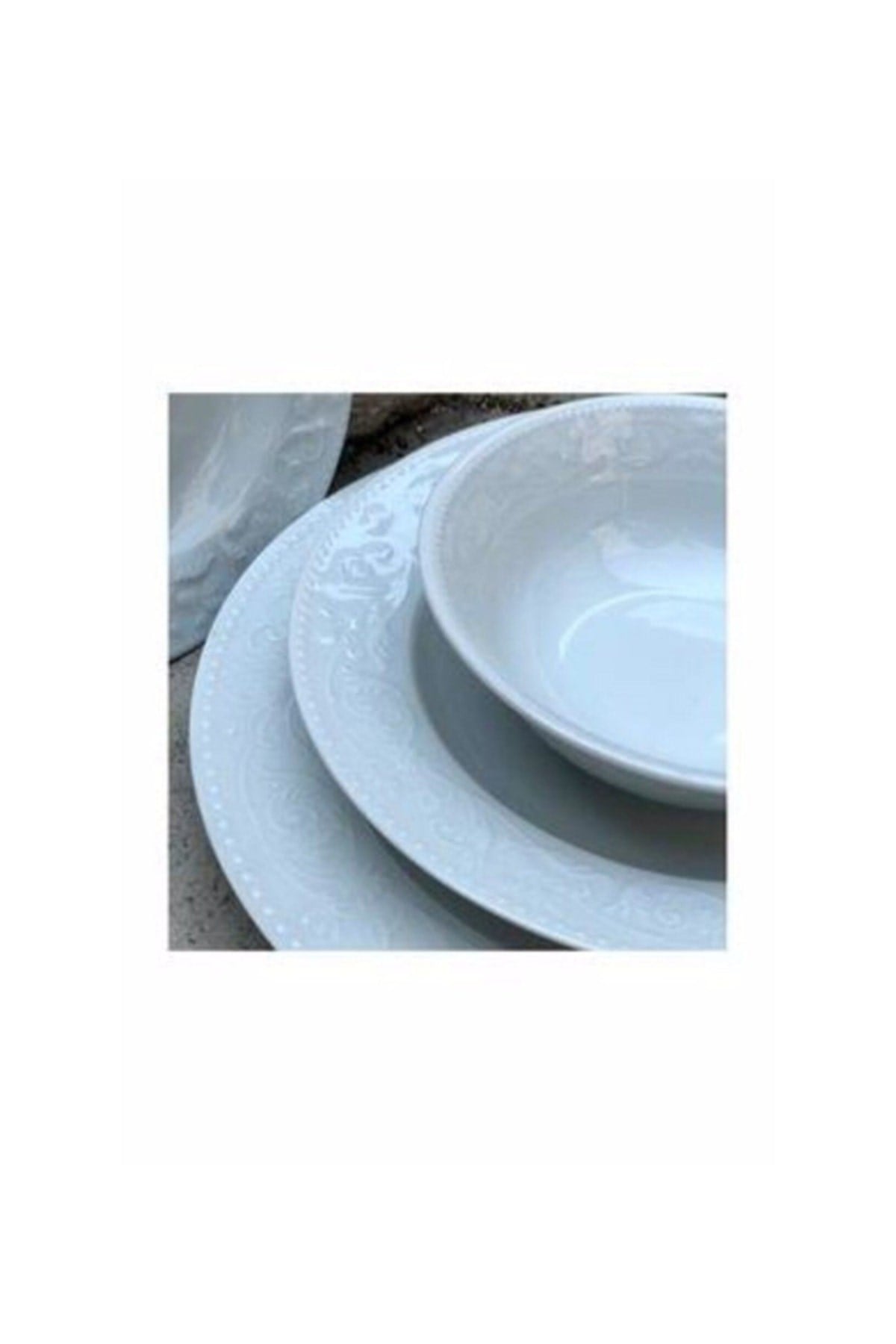 Porselen Hazan Yemek Takımı Seti 24 Prç.6 Kişilik