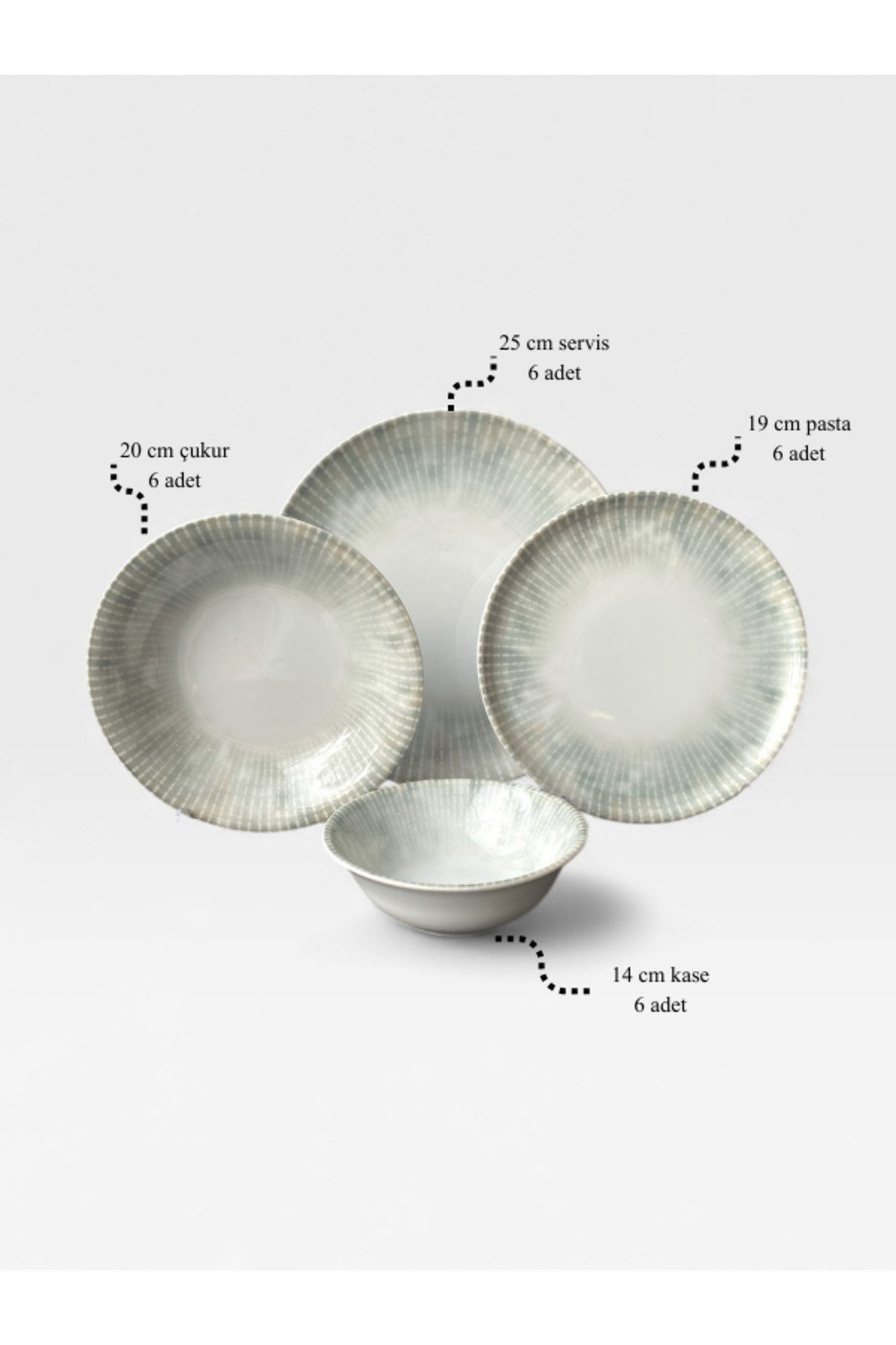 Sis 24 Parça 6 Kişilik Set