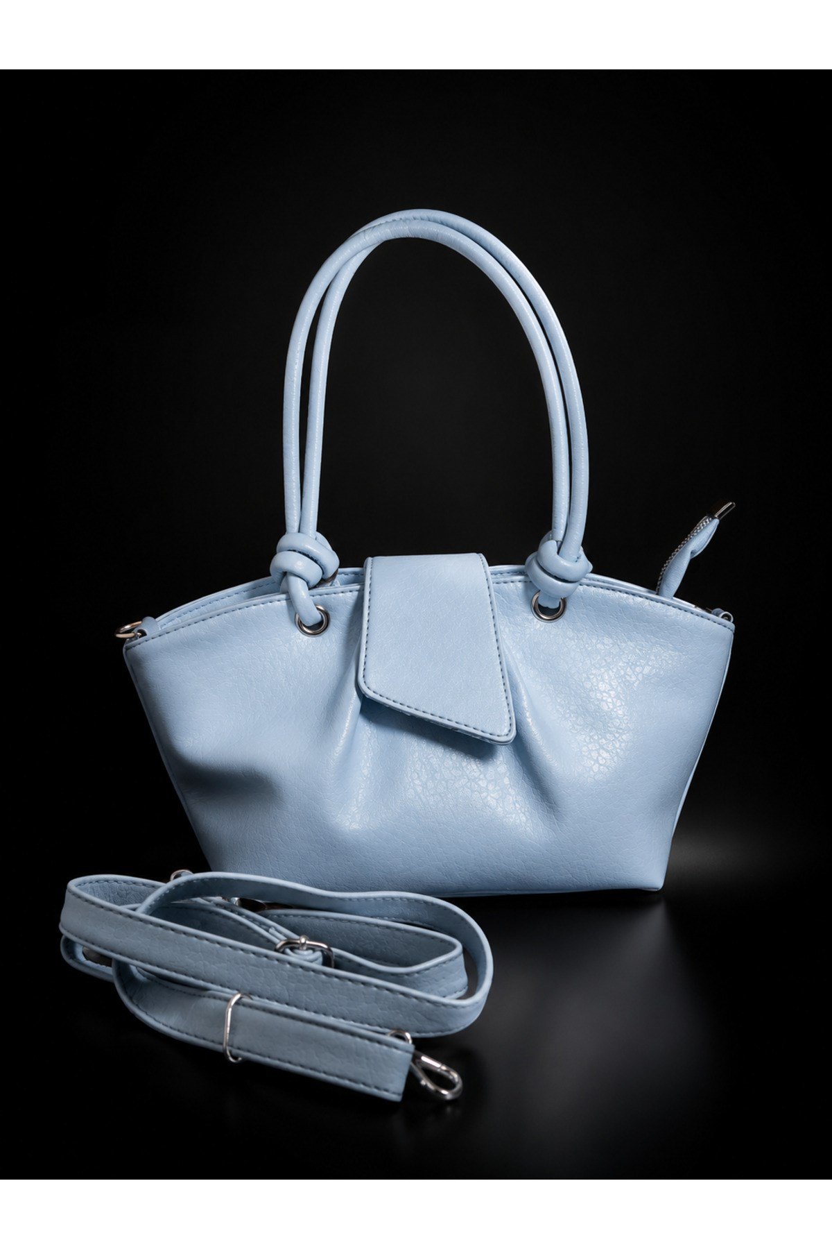 Bebek mavisi kadın çantası