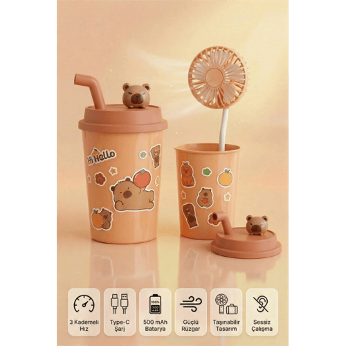 BARDAK MODEL MİNİ AYICIKLI FAN