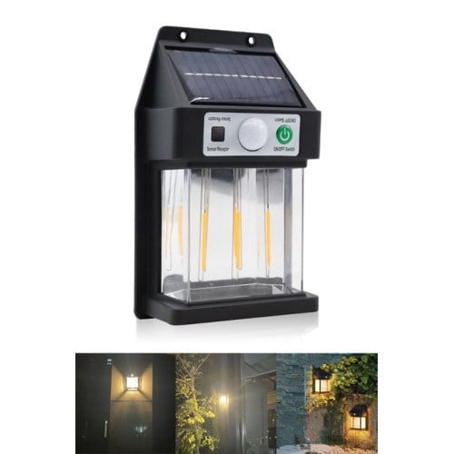Dikey 3 Ledli Güneş Enerjili Led