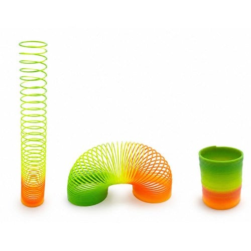 Rainbow Gökkuşağı Stres Yayı - Kutulu Büyük Boy Plastik Slinky Oyuncak