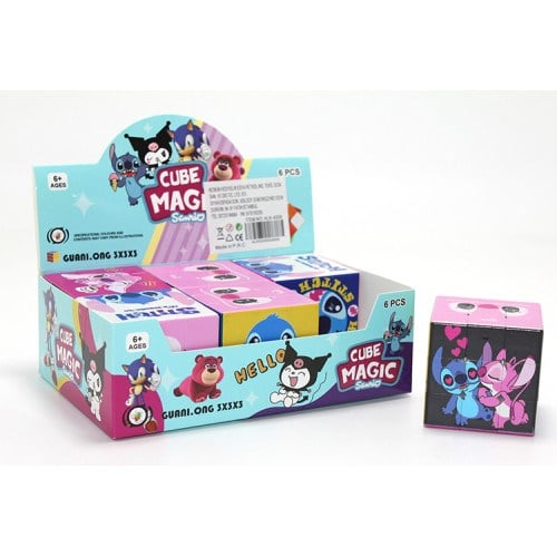 Stitch Baskılı Zeka Küpü - Karakter Tasarımlı Küp Oyuncak