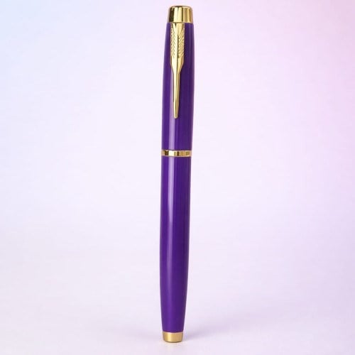 Toptan Mor Metal Roller Kalem