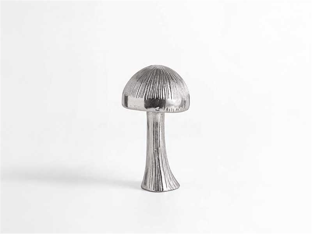MUSHROOM SILVER OBJE ORTA BOY 13x13x22