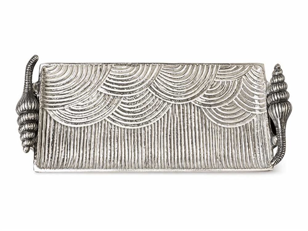 SERRA SILVER DEKORATİF TEPSİ KÜÇÜK BOY 42x18x6