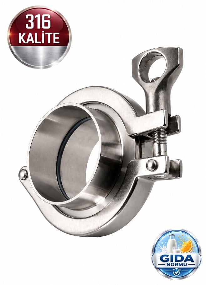 Paslanmaz Çelik Ferrule Klemp Set | Krom 316 Kalite | Gıda & Endüstriyel Normu