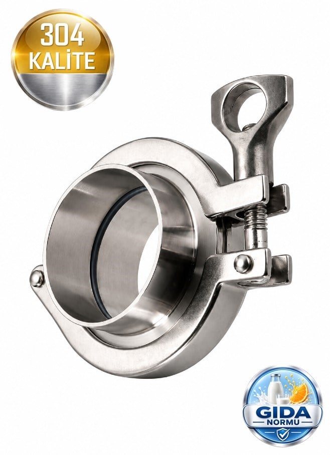 Paslanmaz Çelik Ferrule Klemp Set | Krom 304 Kalite | Gıda & Endüstriyel Normu
