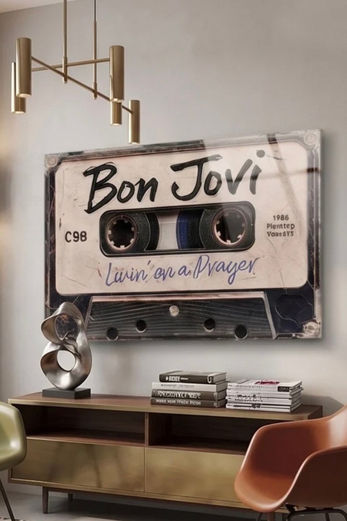 Bon Jovi Poster Pleksi Tablo – Modern ve Nostaljik Duvar Sanatı
