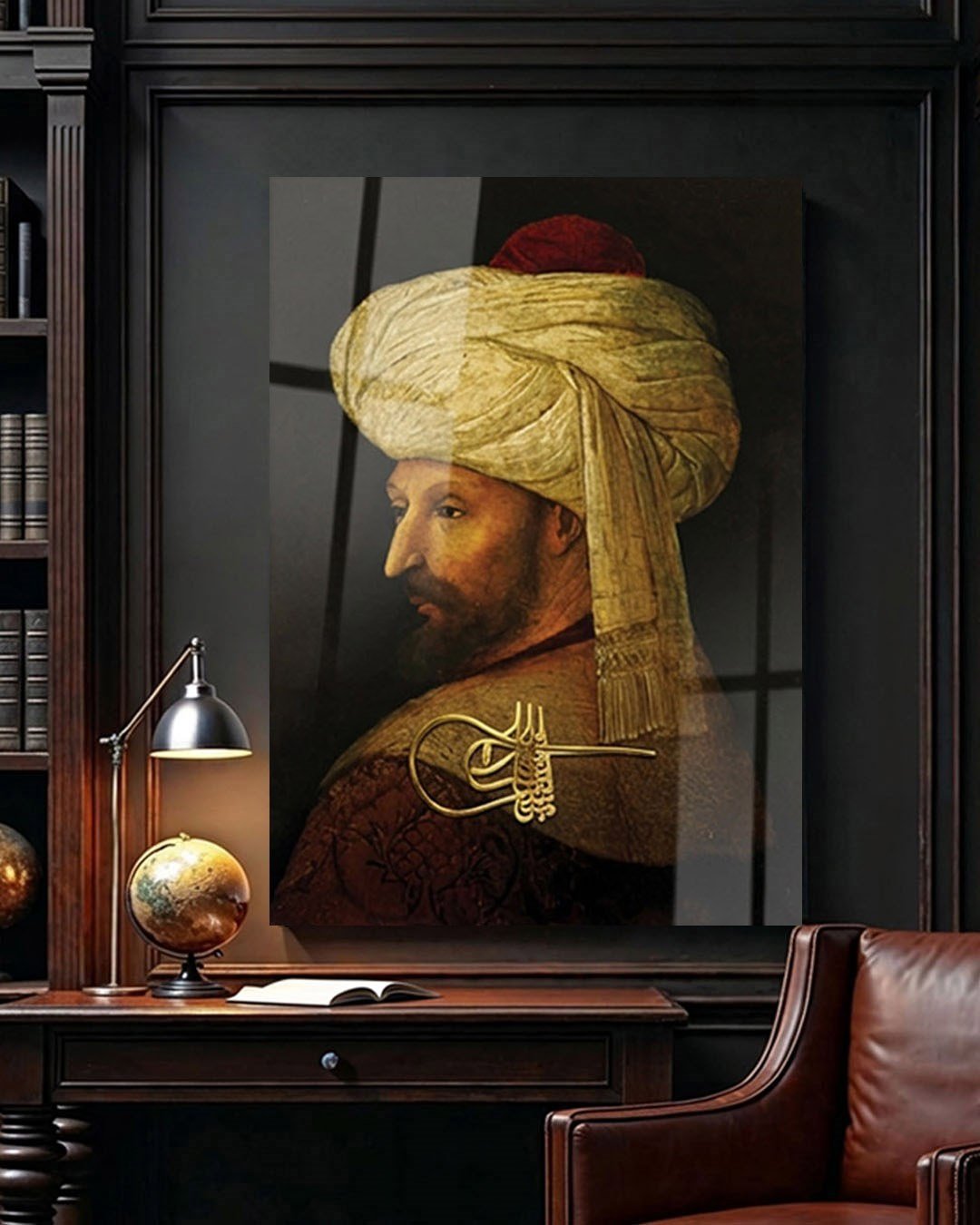 Fatih Sultan Mehmet Padişah Pleksi Tablo – Modern Ofis ve Yaşam Alanları İçin