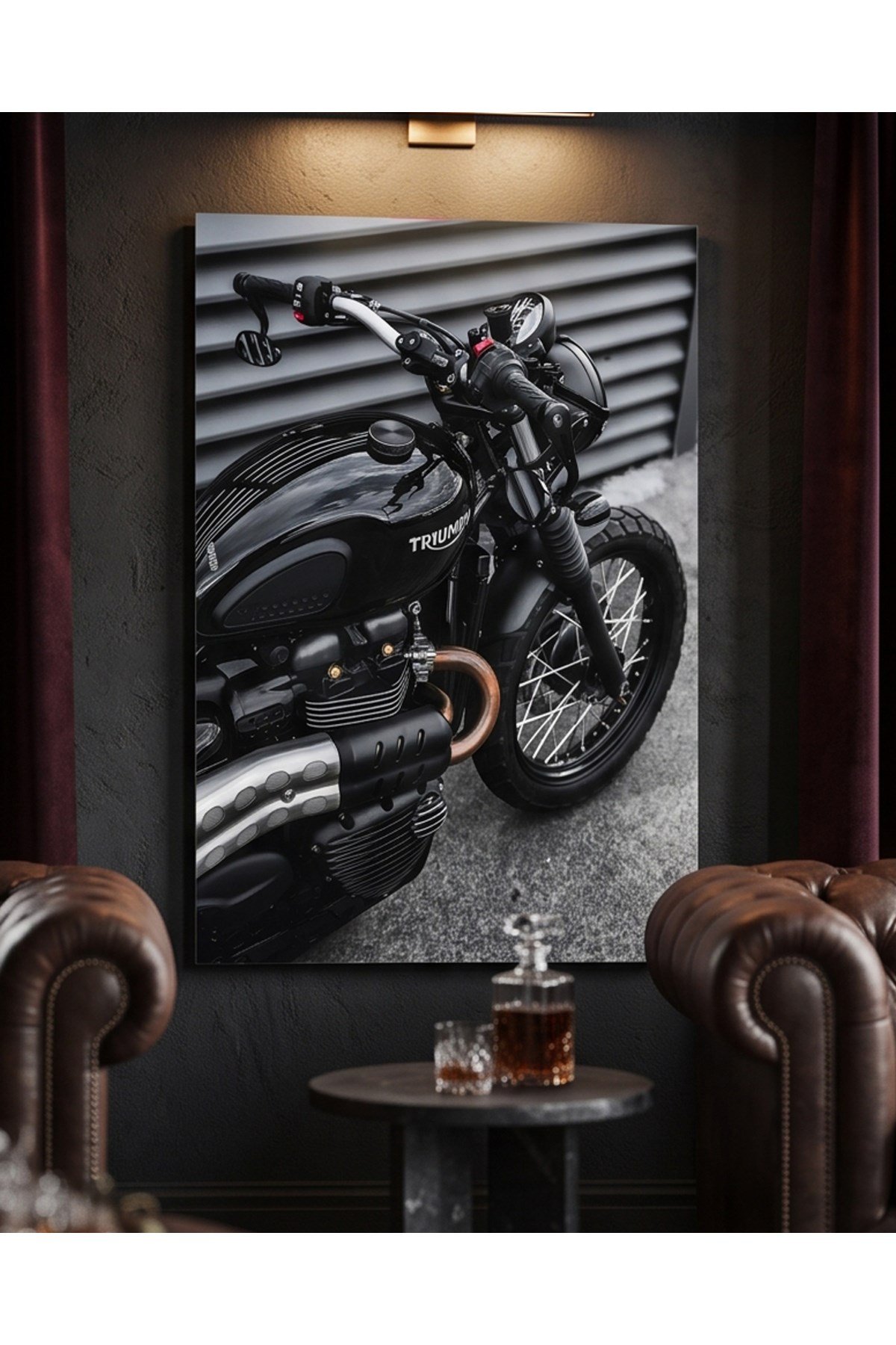 Triumph Motorcycle - Motosiklet Pleksi Tablo