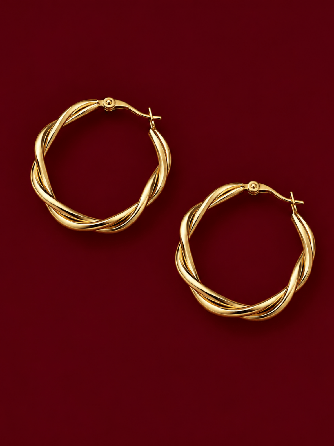 Amalfi Twist Küpe (Xuping) (3 cm)