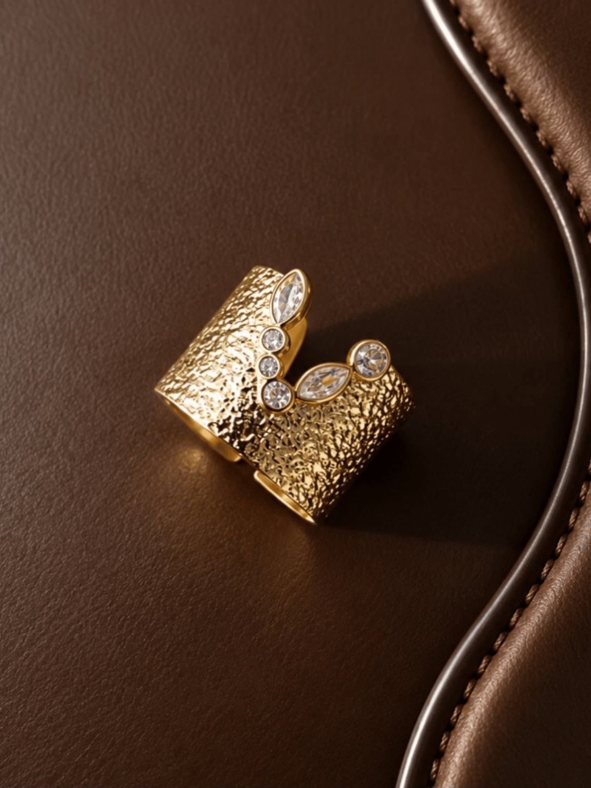 Mira Ring (14 K Gold) (Ayarlanabilir)
