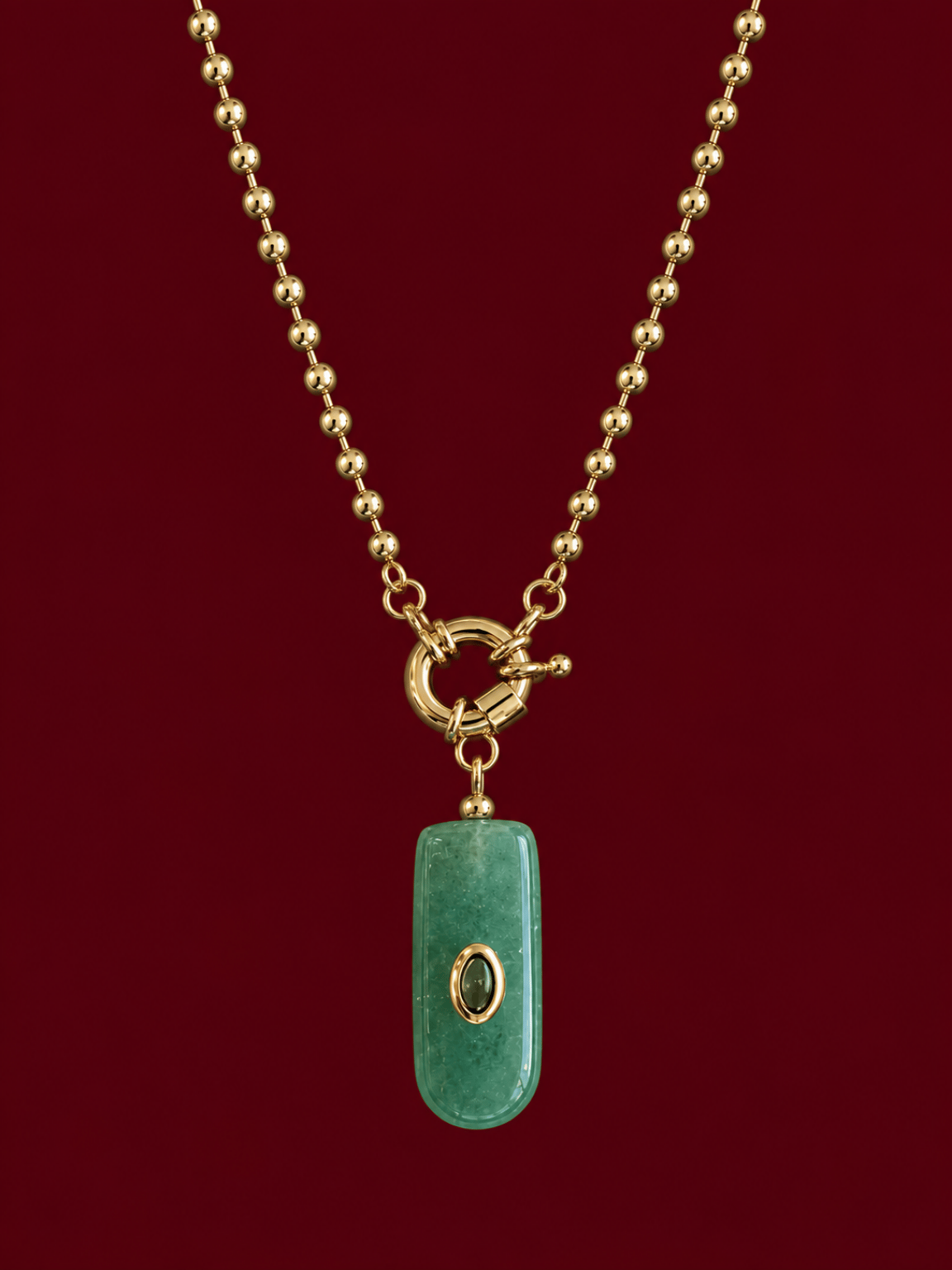 Monaco Jade Necklace Kolye (60 cm)