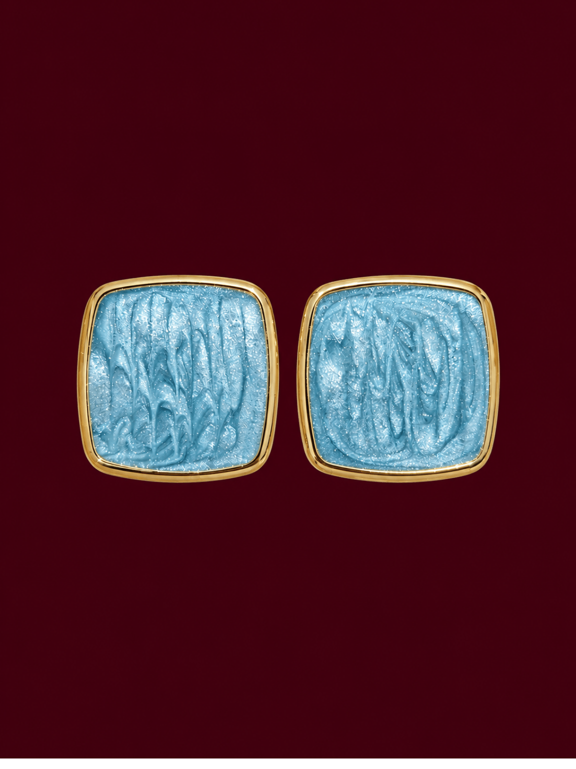 Ondine Küpe (Çelik 14 K Gold) (2,5 cm)