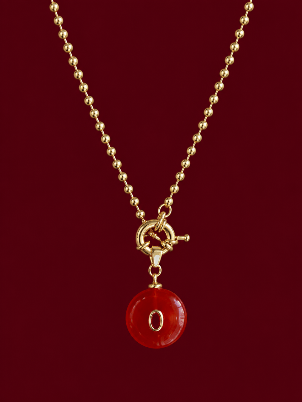 Scarlet Kırmızı  Charm Kolye (60 cm)