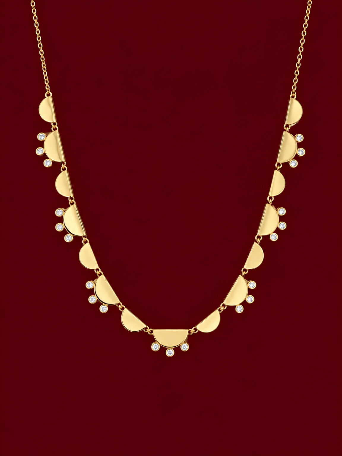 Soleia Kolye (14 K Gold Kaplama) (40+5 cm)