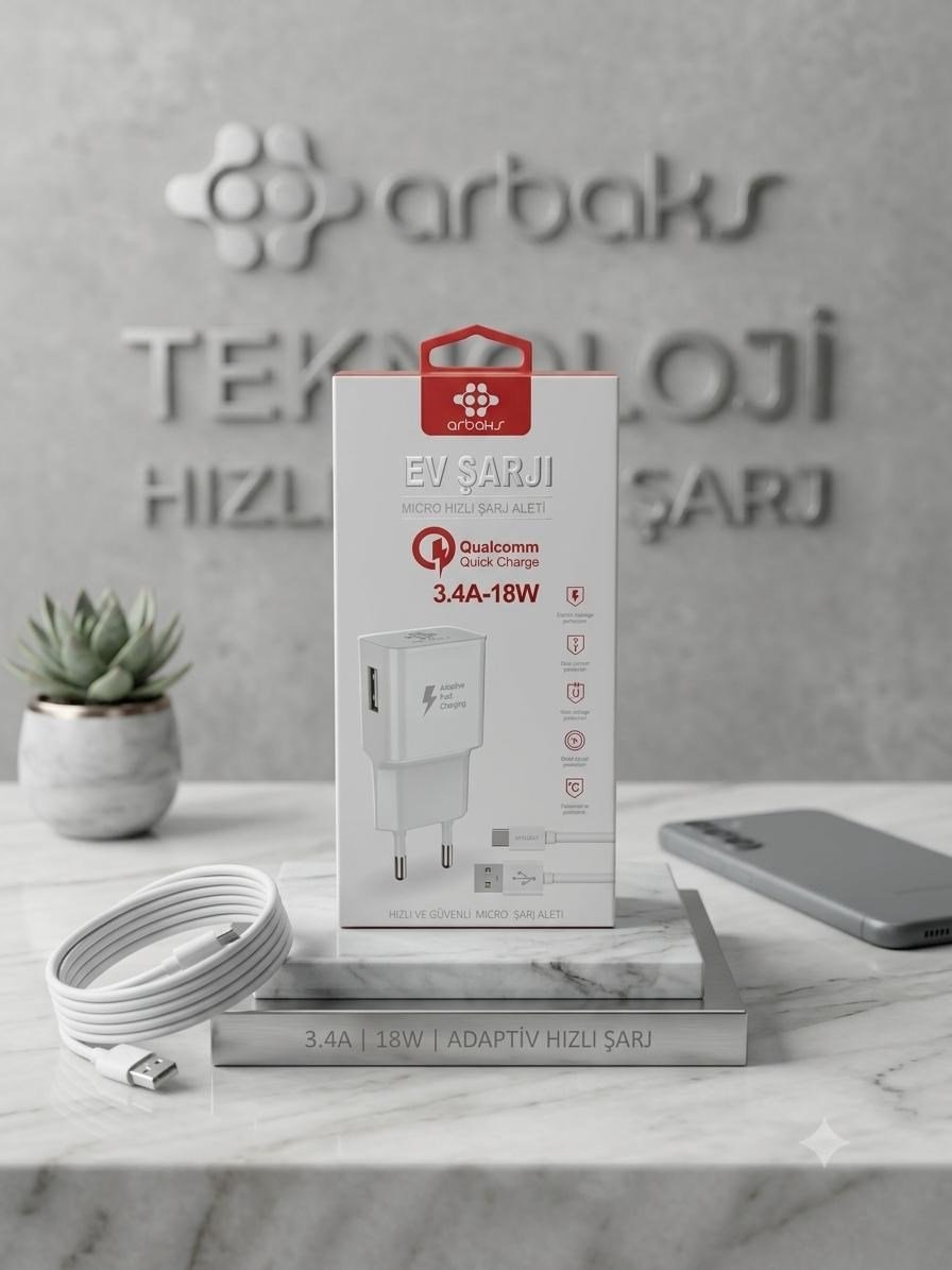 arbaks arb-013 3.4A 18W MICRO HIZLI ŞARJ