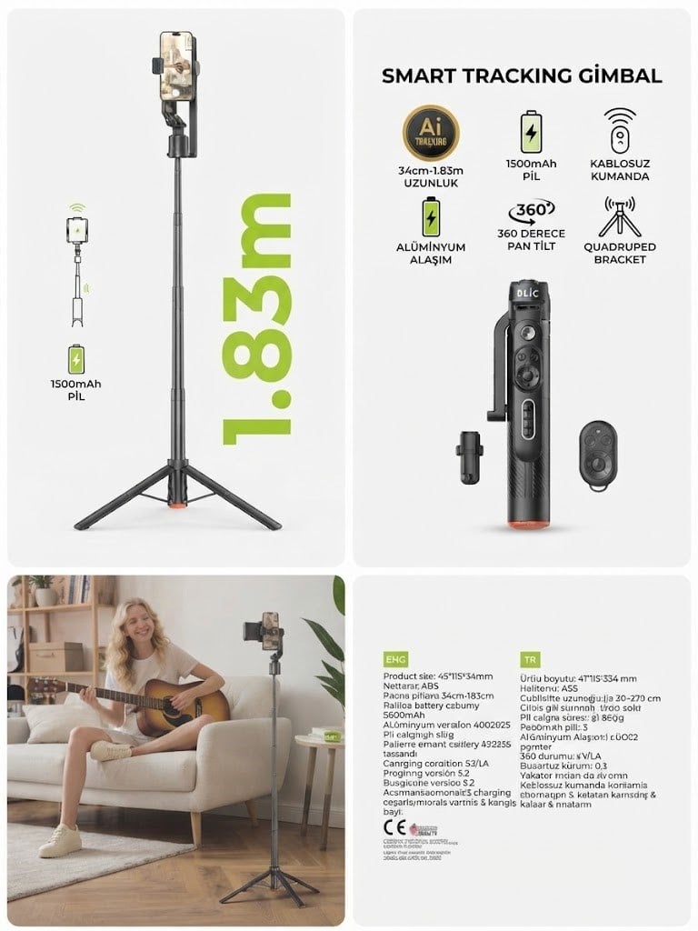 Bilic blt-52 selfıe stıck