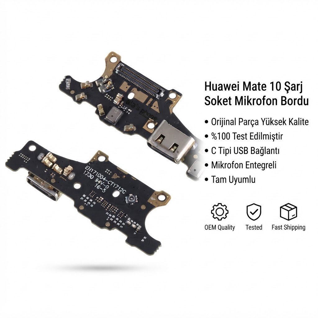 Huawei Mate 10 Şarj Soket Mikrofon Bordu 