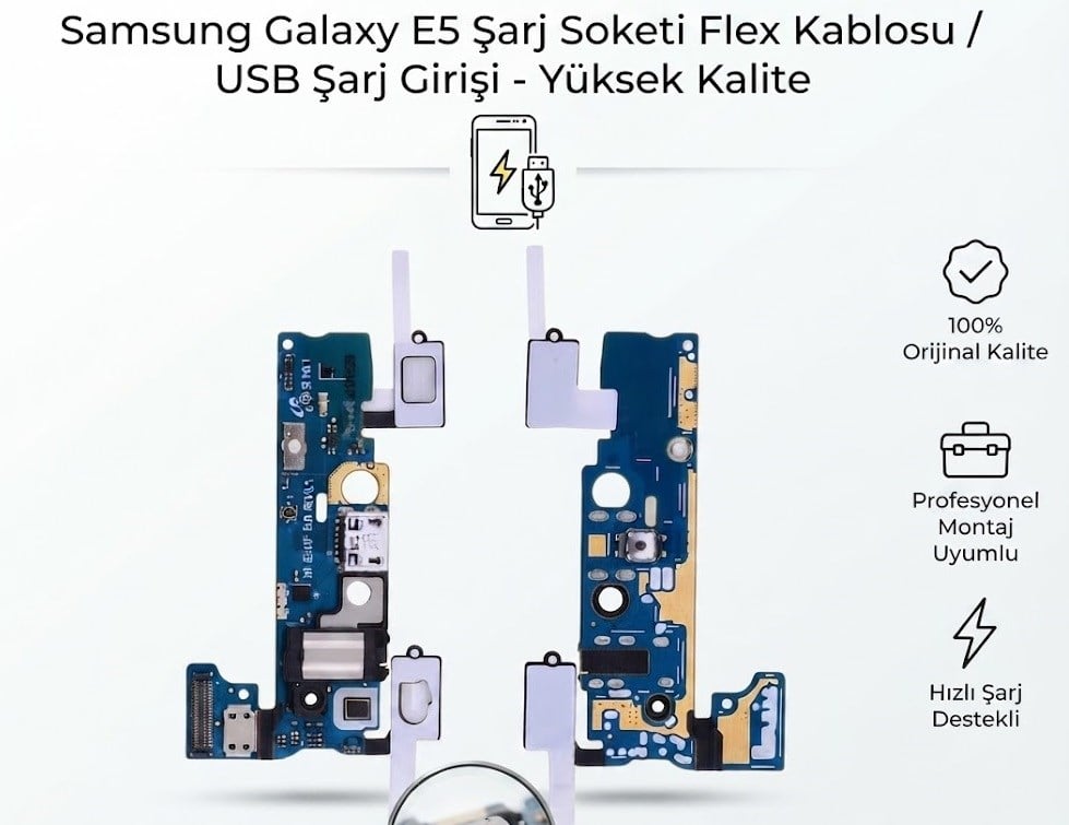 SAMSUNG GALAXY E5 E500 USB ŞARJ SOKET FLEX BORDU