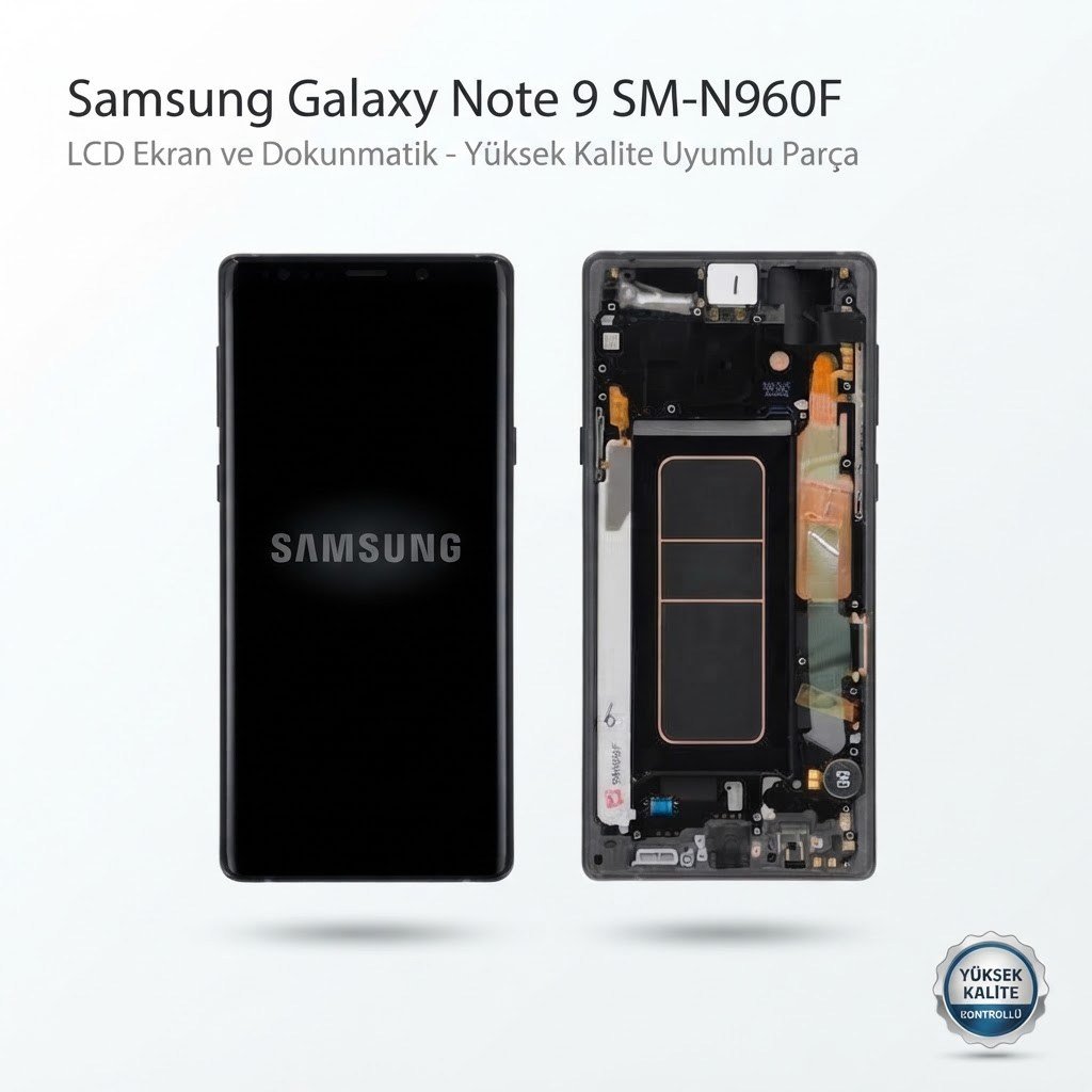 Samsung Galaxy Note 9 SM-N960F Uyumlu Lcd Ekran Siyah