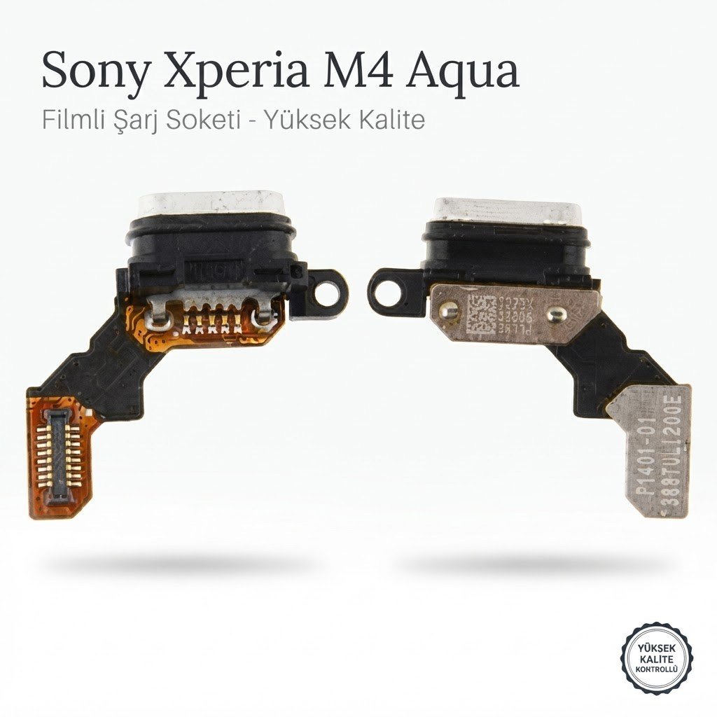 Sony Xperia M4 Aqua Uyumlu Filmli Şarj Soketi