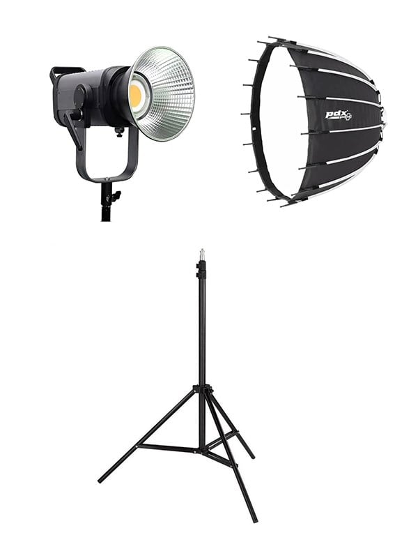 COBAC 200 Stüdyo Işığı (1) + 3 Mt Işık Ayağı (1) + SL70 Softbox (1) Işık Seti