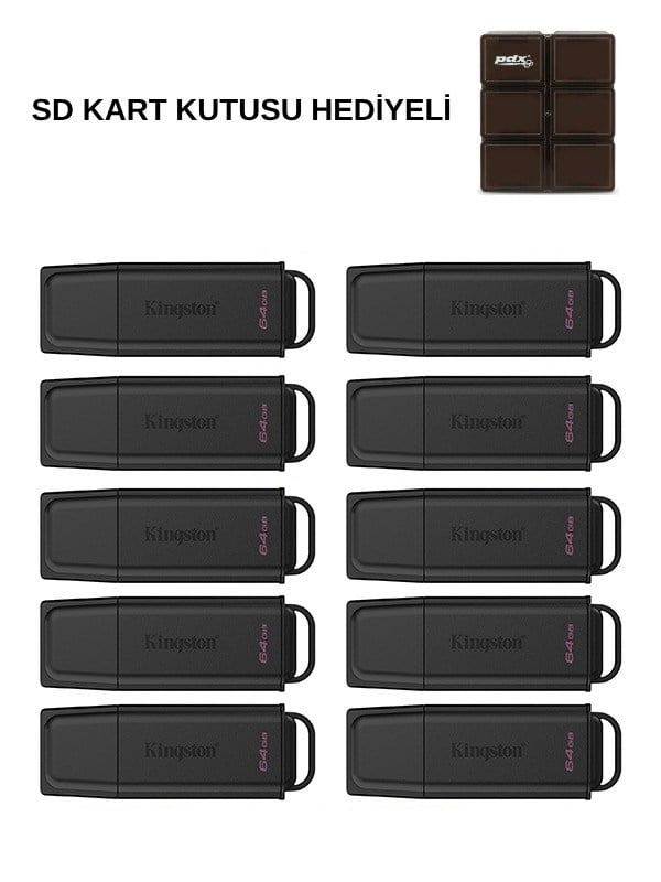Kingston 64Gb Usb3.2 Dtxg2/64Gb Exodia Flash Bellek (10'lu Paket)