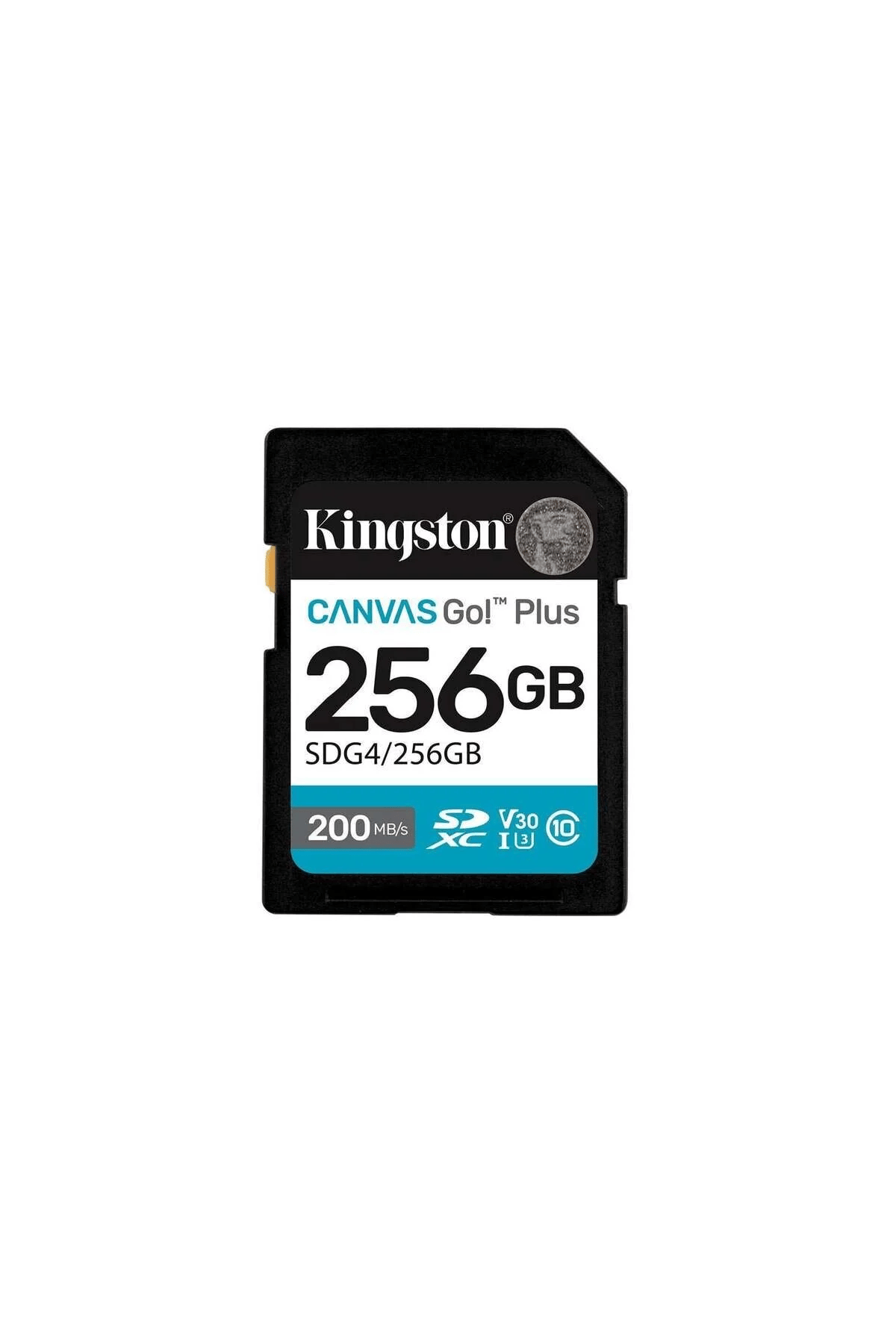 Kingston SDG4 256GB Canvas Go Plus Gen4 200MB-s C10 UHS-I U3 V30 Hafıza Kartı