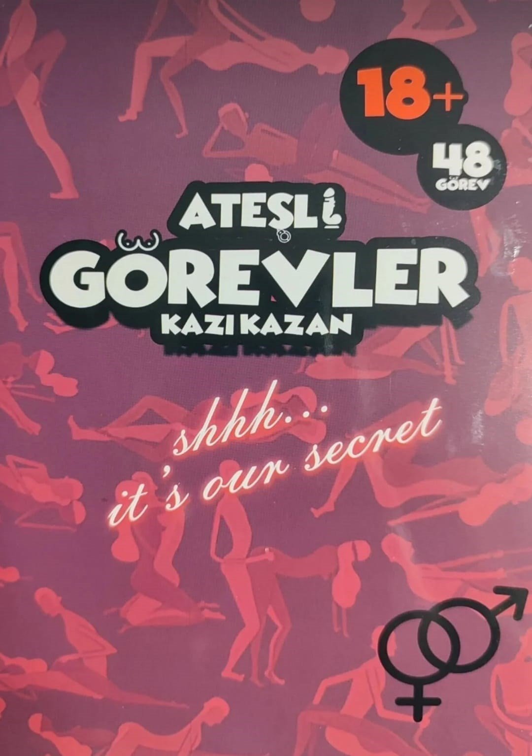 Ateşli Görevler Kazı Kazan Çift Oyunu – 48 Farklı Görevli Lüks Fantazi Kart Seti