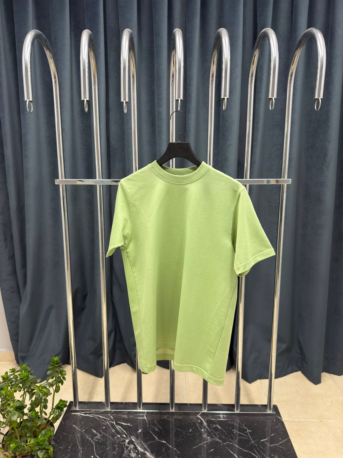 QBEC %100 PAMUK RAHAT KALIP BASİC AÇIK YEŞİL TSHIRT