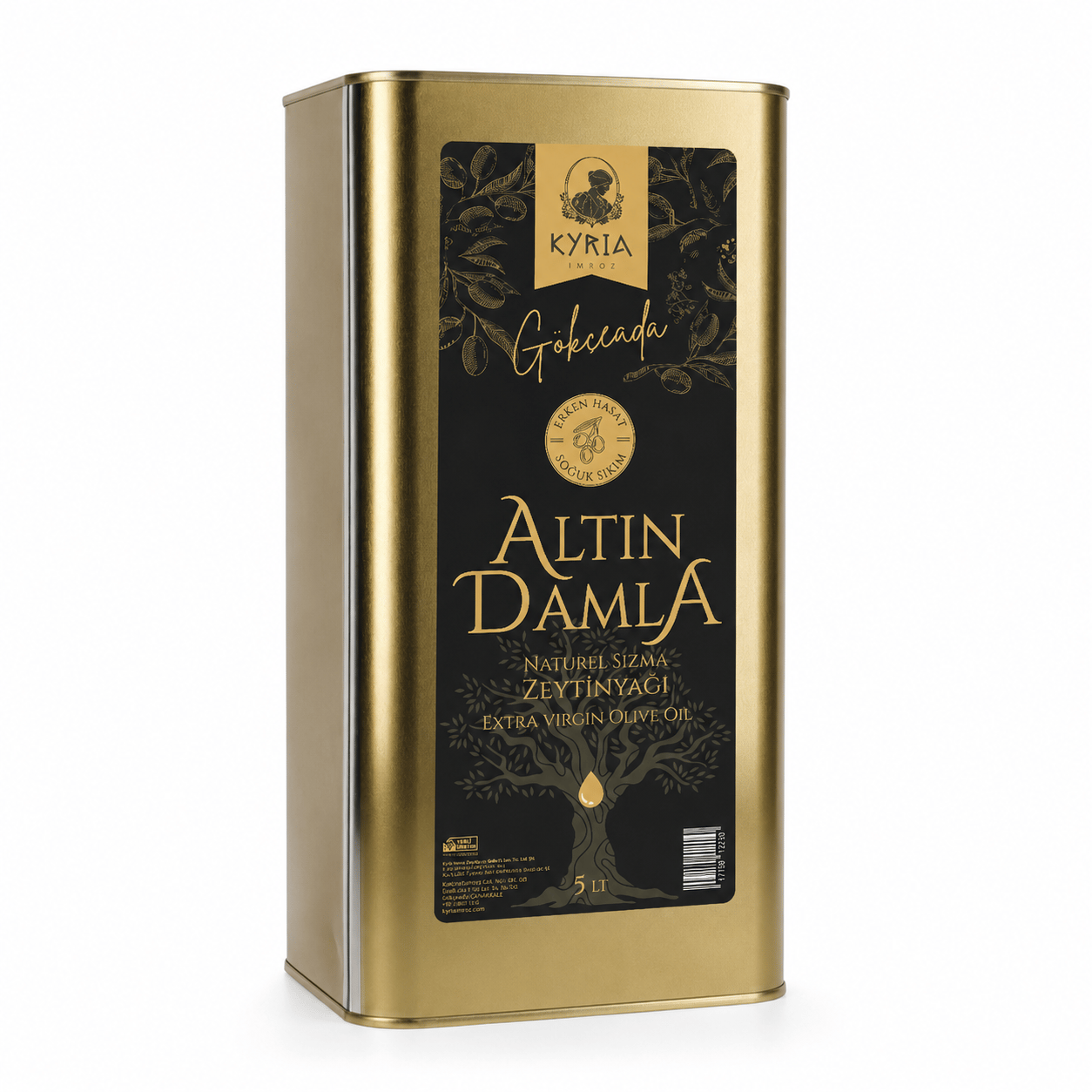 ALTIN DAMLA ZEYTİNYAĞI 5 LT