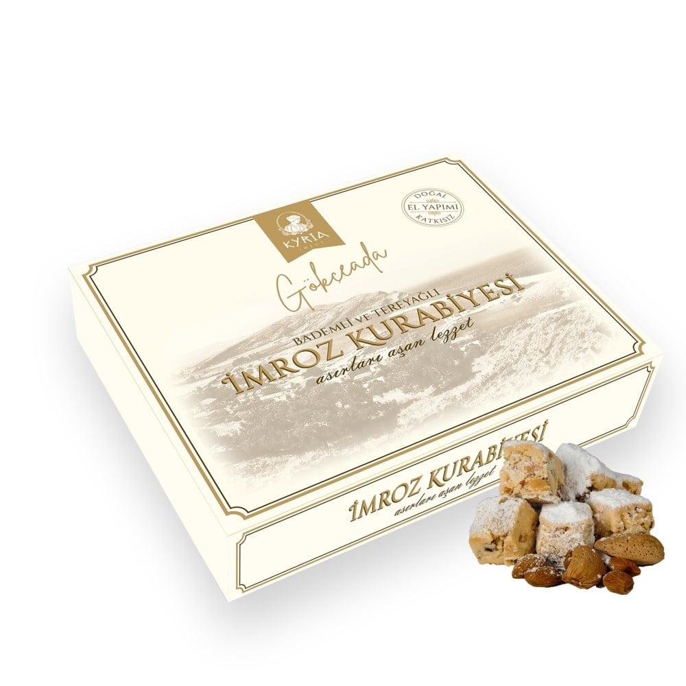 Bademli ve Tereyağlı İmroz Kurabiyesi 250 gr (24 ad)