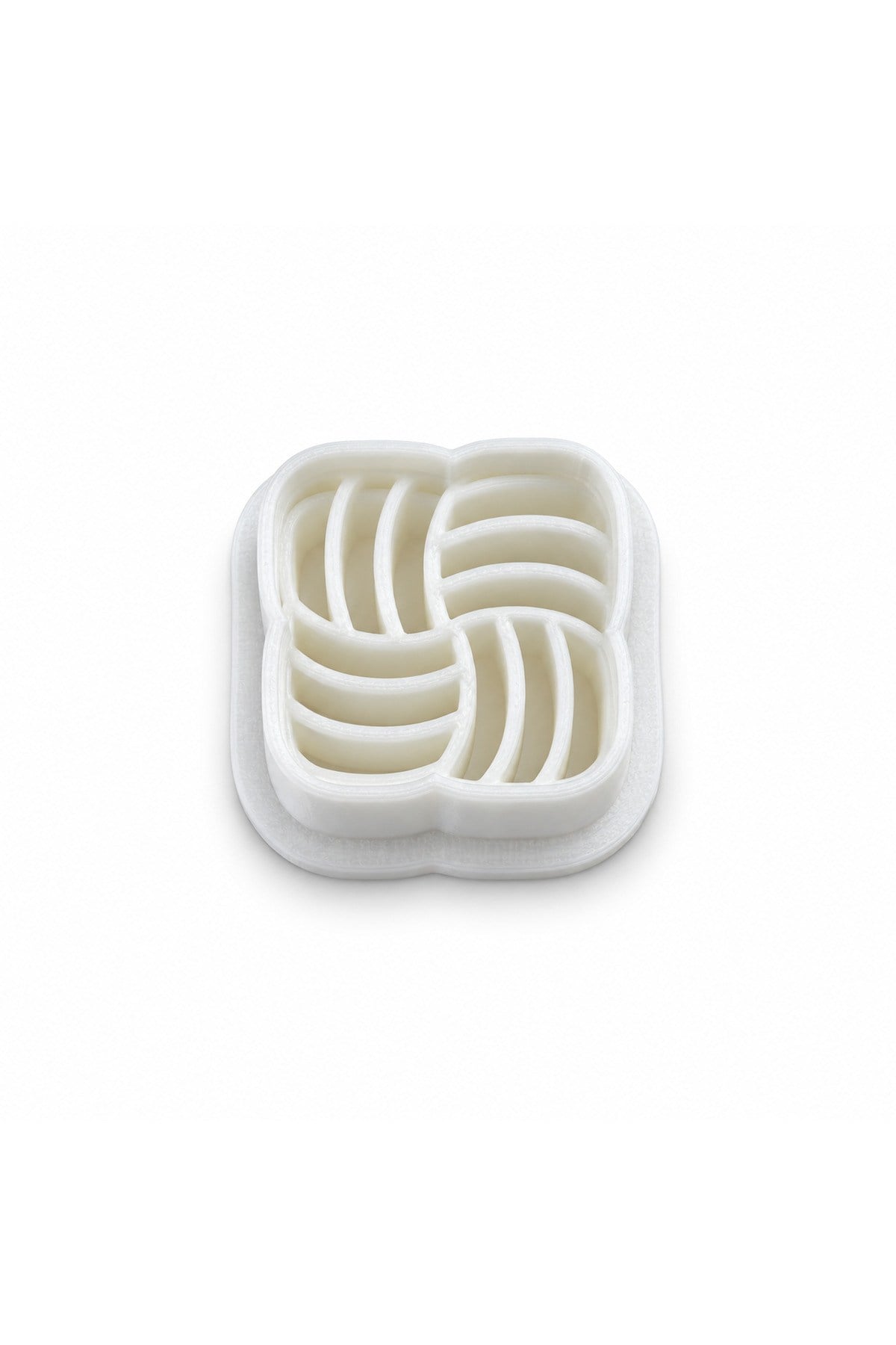 Kare Örgü Desenli Polimer Kil Kesici Kalıp – Square Ornamental Clay Cutter