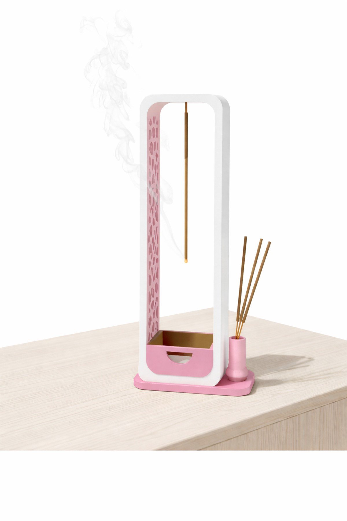 Modern Çekmeceli Tütsülük Standı | Duman Tutucu Dekoratif Tütsü Yakıcı | 3D Baskı