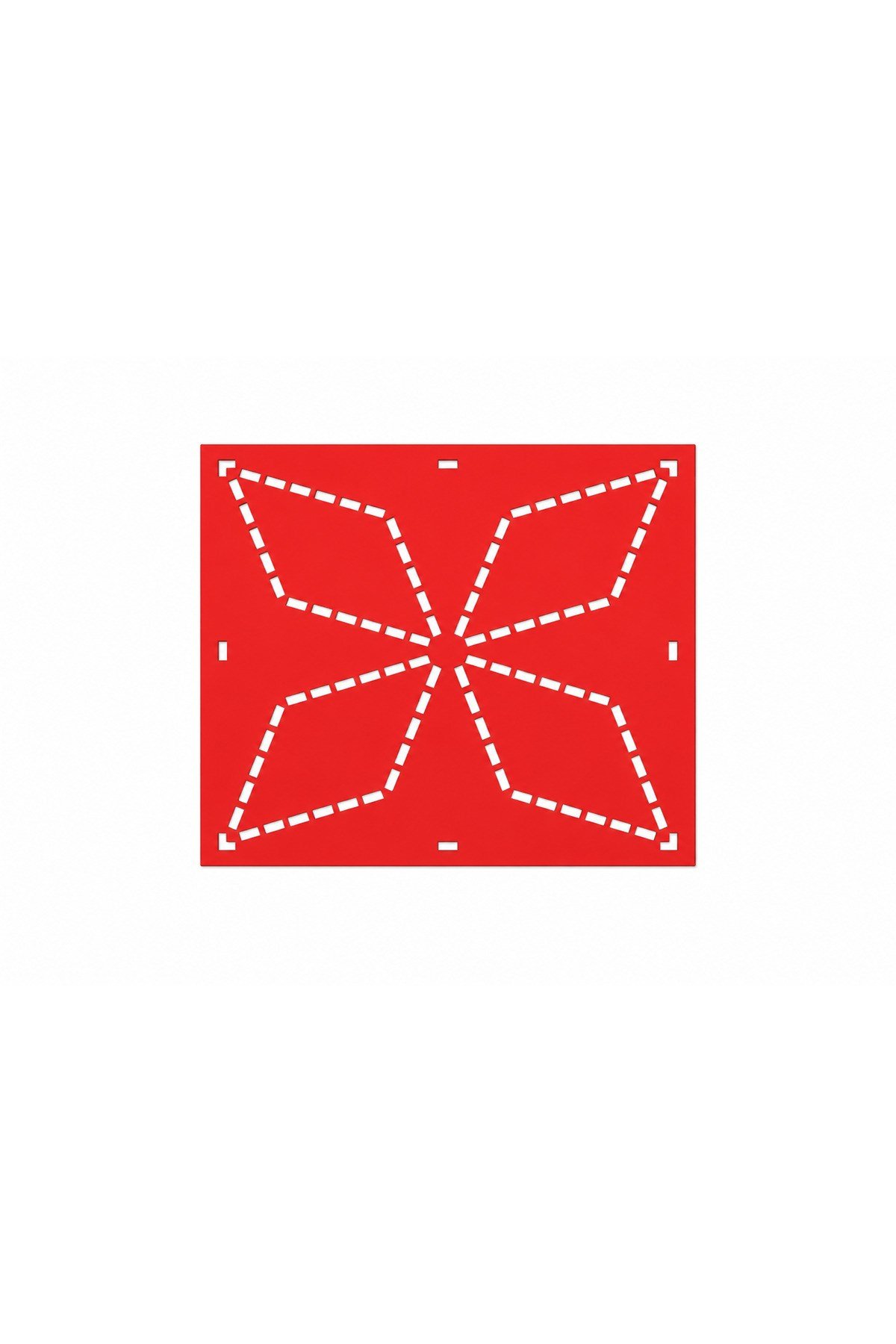 Sashiko Nakış Şablonu | Geometrik Desenli 3D Baskı Dikiş Kalıbı