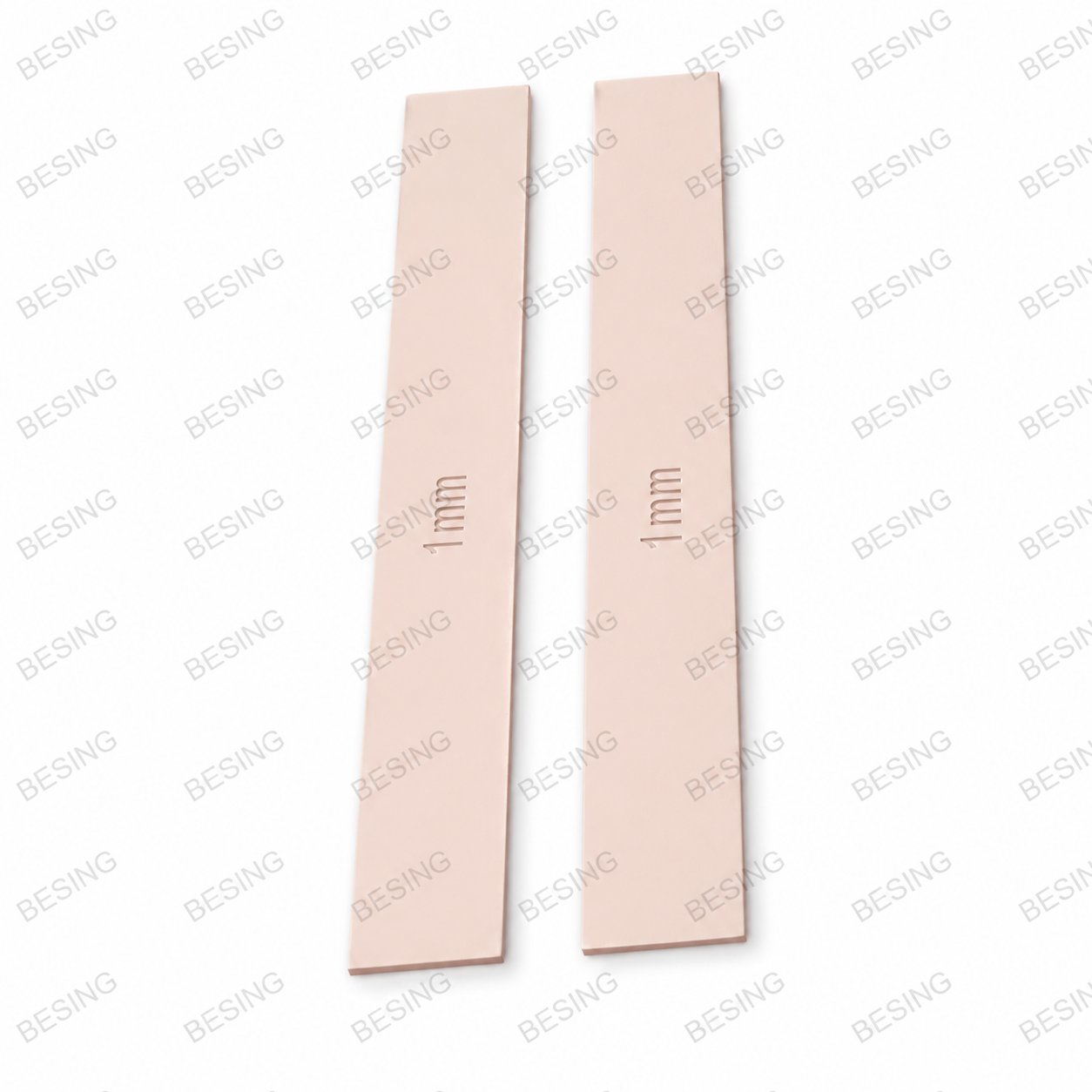 Seramik ve Kil Kalınlık Kılavuz Cetveli 20 cm – 1 mm, 2 Parça
