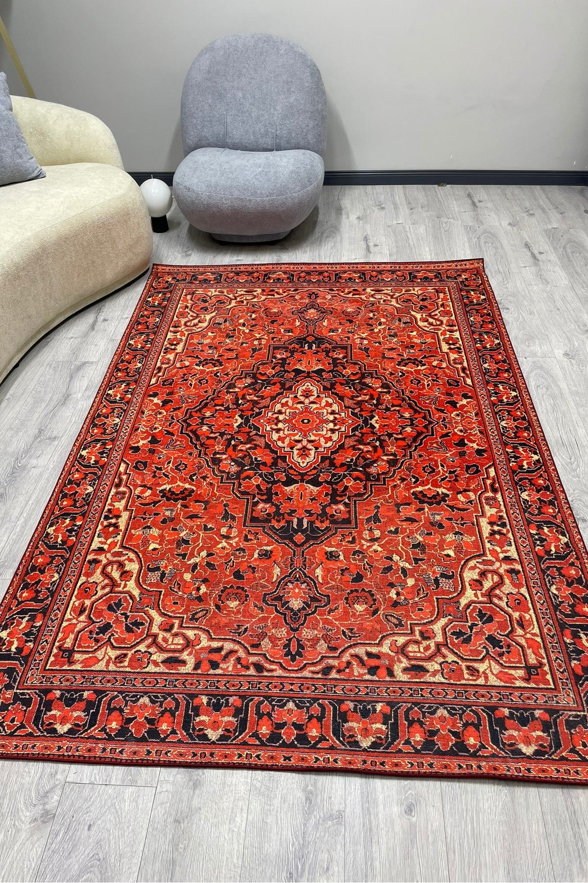 Outlet Dijital Baskılı Oturma Odası, Salon, Antre Hol Pamuk Taban Halı