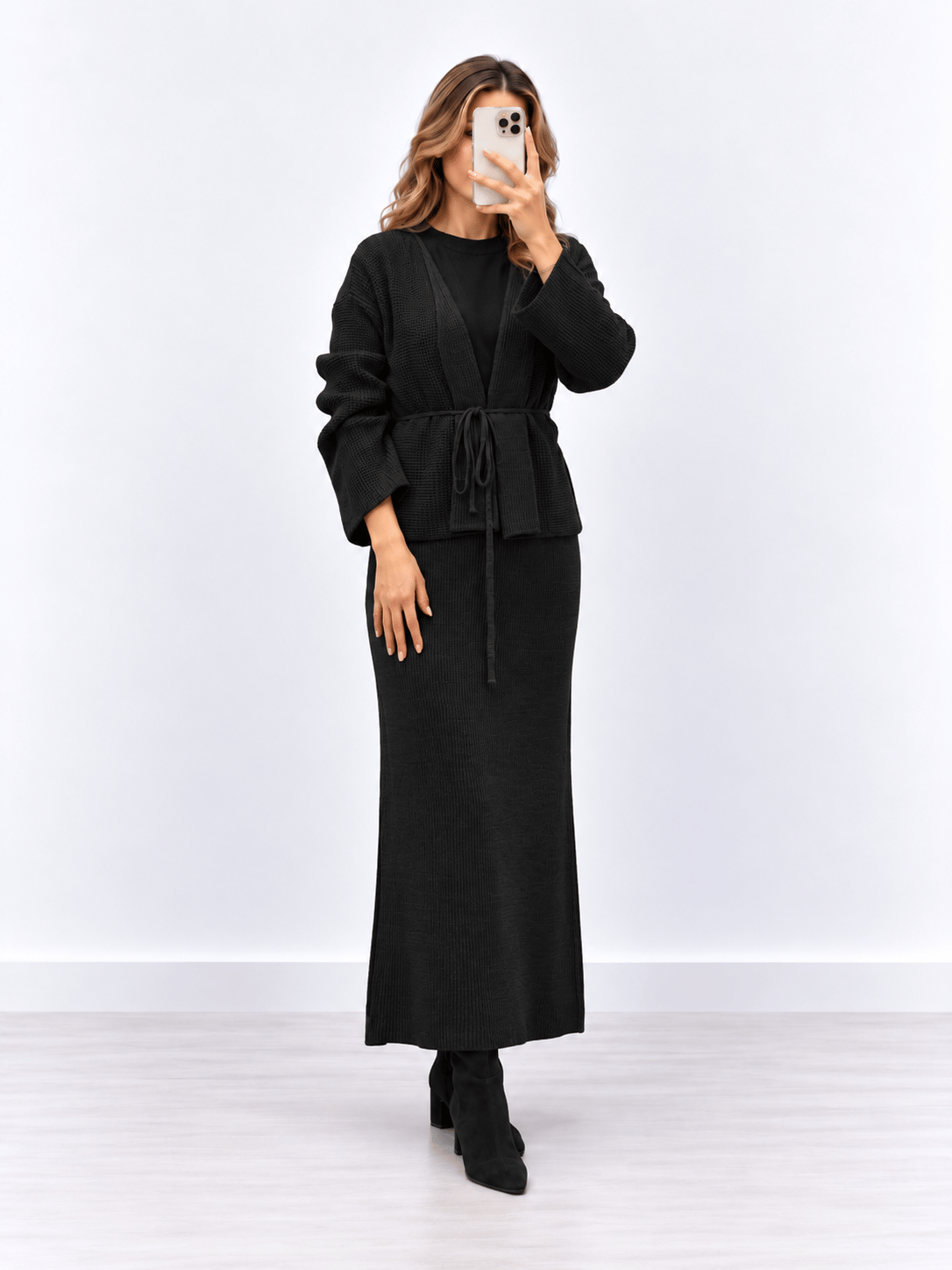 Novelle Triko Takım-Siyah