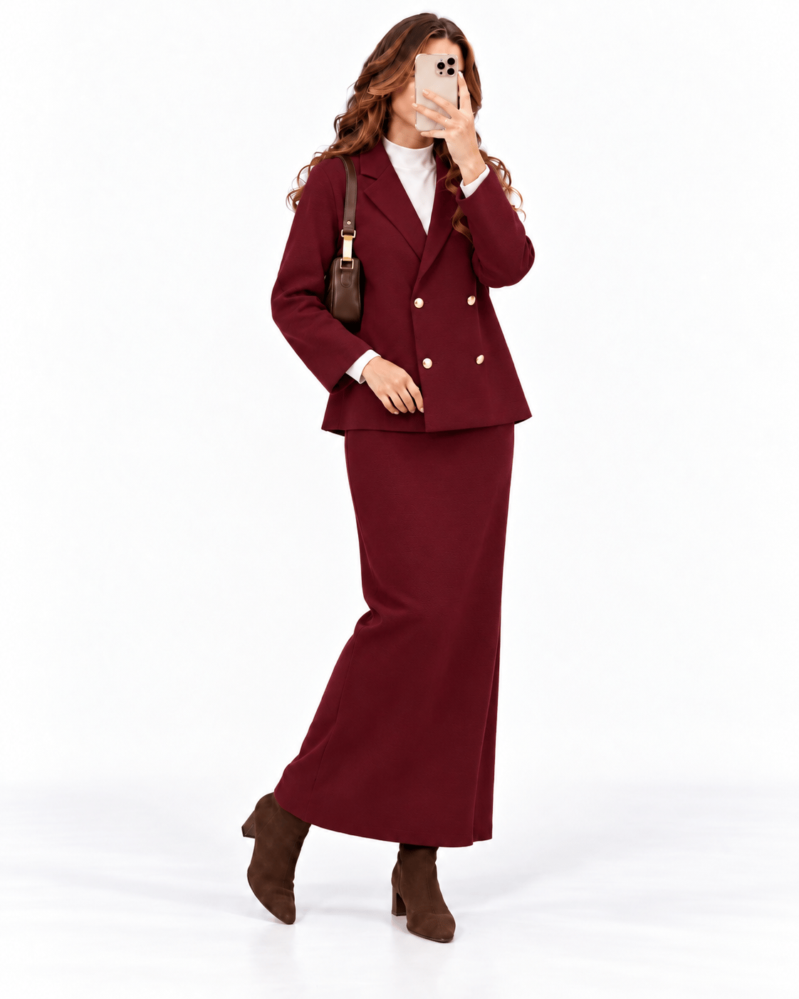 Seren Triko Takım-Bordo